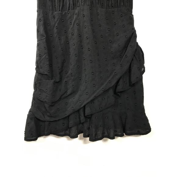 Revolve Tularosa Jude Black Eyelet Short Mini Dress Medium Cocktail LBD Summer - Picture 7 of 13